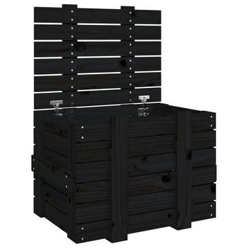 Opbergkist Zwart Grenen - OP = OP - Goedkoop! beschikbaar voor biedingen