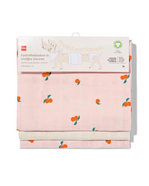 HEMA Hydrofieldoeken 60x60 structuur fruit - 3 stuks korting, Huis en Inrichting, Schoonmaakartikelen, Verzenden