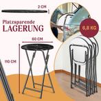 KESSER® Statafel - Bistrotafel - Klaptafel - 110cm - Zwart, Huis en Inrichting, Verzenden, Nieuw