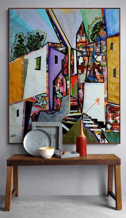 Romi Gianna - Between the Lines of Time  - XXL, Antiek en Kunst, Kunst | Schilderijen | Modern