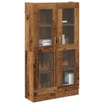 vidaXL Hoge kast 82,5x30,5x150 cm bewerkt hout oud, Huis en Inrichting, Kasten | Boekenkasten, Verzenden, Nieuw, Overige houtsoorten