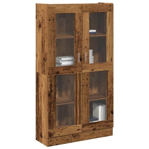 vidaXL Hoge kast 82,5x30,5x150 cm bewerkt hout oud, Huis en Inrichting, Kasten | Boekenkasten, Nieuw, Overige houtsoorten, Verzenden