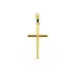 8 Krt. Hanger van een subtiel kruisje (religieus), Sieraden, Tassen en Uiterlijk, Antieke sieraden, Ophalen of Verzenden, Goud