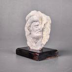 Gandhara Schist boddhistava hoofd mogelijk heracles - 8 cm, Verzamelen
