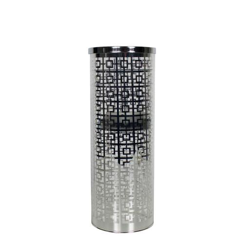 *windlicht cilinder zilver grieks medium 25cm*, Huis en Inrichting, Woonaccessoires | Overige, Verzenden