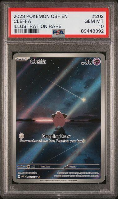 Cleffa (OBF 202) PSA 10, Hobby en Vrije tijd, Verzamelkaartspellen | Pokémon, Ophalen of Verzenden
