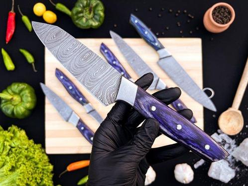 Smith - Keukenmes - Kitchen knife set - Japanse D2, Antiek en Kunst, Antiek | Keukenbenodigdheden