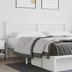 vidaXL Hoofdbord 180 cm metaal wit, Verzenden, Nieuw, Wit, Metaal