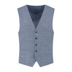 GENTS - Gilet structuur steenblauw - 52, Kleding | Heren, Verzenden, Nieuw