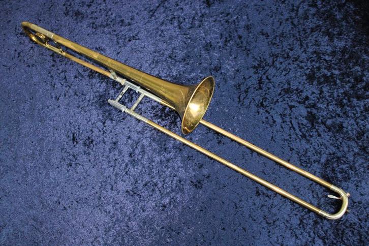 Conn 30H Burkle Trombone 1935, Muziek en Instrumenten, Blaasinstrumenten | Trombones, Tenor, Gebruikt, Met koffer, Ophalen of Verzenden