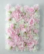 Flowerwall flower wall 40*60cm. 26 zachtroze wittinten rozen, Ophalen of Verzenden, Nieuw
