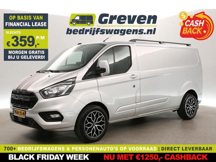 Ford Transit Custom 2.0 TDCI L2H1 SPORT | 3-Zits | Airco |, Auto's, Bestelauto's, Te koop, Handgeschakeld, Financial lease, Diesel