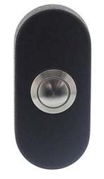 Intersteel beldrukker ovaal verdekt 65x30x10 rvs/mat zwart, Verzenden, Nieuw