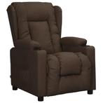 vidaXL Fauteuil verstelbaar kunstleer bruin, Huis en Inrichting, Fauteuils, Verzenden, Nieuw