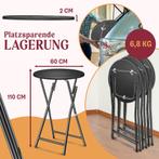 KESSER® Bartafel - Bistrotafel - Klaptafel - 110cm - Zwart, Verzenden, Nieuw