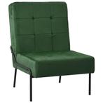 vidaXL Relaxstoel 65x79x87 cm fluweel donkergroen, Huis en Inrichting, Stoelen, Verzenden, Nieuw