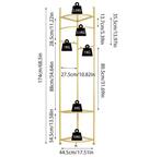 Gouden Hoekkapstok – Vrijstaand Kledingrek met Planken, Huis en Inrichting, Woonaccessoires | Kapstokken, Verzenden, Nieuw