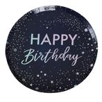 Happy Birthday Borden Sterretjes 24,5cm 8st, Hobby en Vrije tijd, Feestartikelen, Verzenden, Nieuw