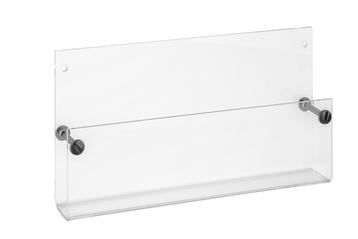Plexi Wandfolderhouder A4 Landscape transparant beschikbaar voor biedingen