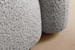 Moderne bank ART DECO 200cm grijs Bouclé 3-zits bank incl., Ophalen of Verzenden, Nieuw