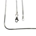 Witgouden slangen schakel ketting | 40 cm (venetiaans), Sieraden, Tassen en Uiterlijk, Kettingen, Ophalen of Verzenden, Gebruikt