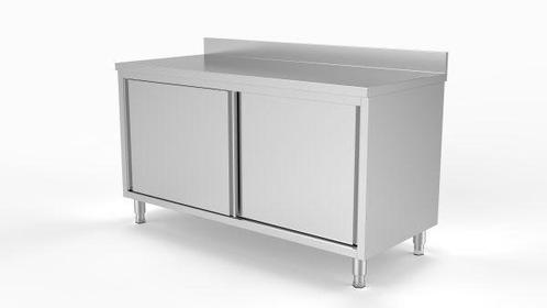 RVS Werkbank, Werktafel met schuifdeuren en met of zonder, Zakelijke goederen, Kantoor en Winkelinrichting | Winkel en Inventaris