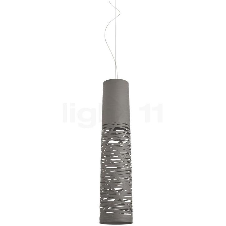 Foscarini Tress Hanglamp, grijs-beige - media (Hanglampen), Huis en Inrichting, Lampen | Hanglampen, Nieuw, Verzenden
