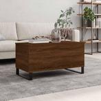 vidaXL Salontafel 90x44,5x45 cm bewerkt hout bruin, Minder dan 50 cm, 50 tot 100 cm, Verzenden, Nieuw