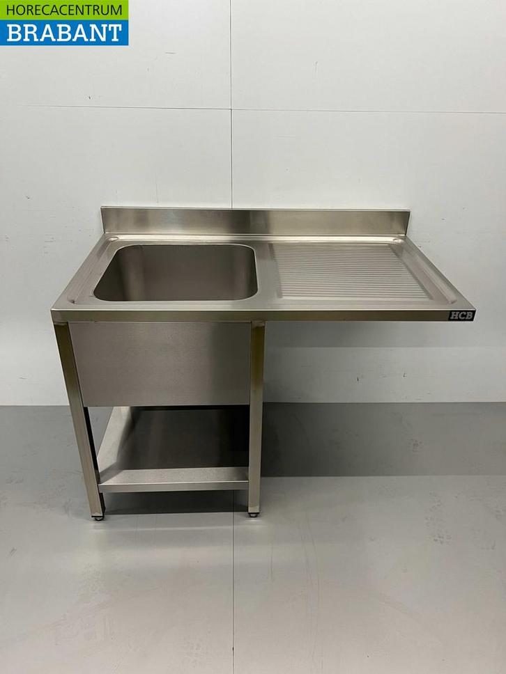 RVS Spoeltafel Spoelbak Premium-line Gelast model 120 cm, Zakelijke goederen, Horeca | Keukenapparatuur, Nieuw in verpakking, Ophalen of Verzenden