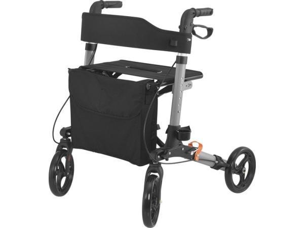 Veiling - Opvouwbare Rollator - Incl. zitje & boodschappenta, Diversen, Rollators, Gebruikt