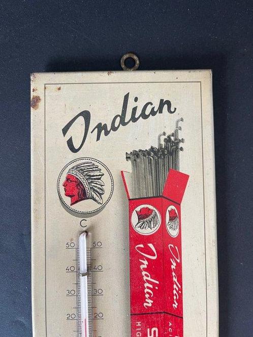 Indian - Thermometer (2) - Metaal, karton, advertenties, Antiek en Kunst, Curiosa en Brocante