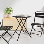 vidaXL Tuinstafel Antraciet 55 x 55 x 73 cm Poedercoating, Tuin en Terras, Verzenden, Nieuw, Metaal