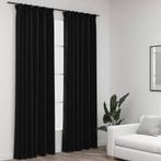 vidaXL Gordijnen linnen verduisterend haken 2 st 140x245 cm, Huis en Inrichting, Stoffering | Gordijnen en Lamellen, Verzenden