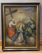 Italiaanse school (XVII) - La Coronación de la Virgen, Antiek en Kunst