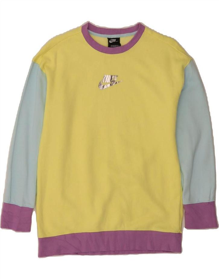 NIKE Girls Sweatshirt Jumper 12-13 Years Large Yellow, Kleding | Dames, T-shirts, Verzenden