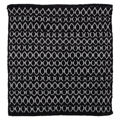 Badmat Sealskin Boho 60x60 cm Polyester / Katoen Zwart, Doe-het-zelf en Verbouw, Sanitair, Ophalen of Verzenden
