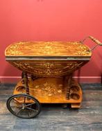 Serveerwagen - Hout - Italiaanse drankkar, Antiek en Kunst, Curiosa en Brocante