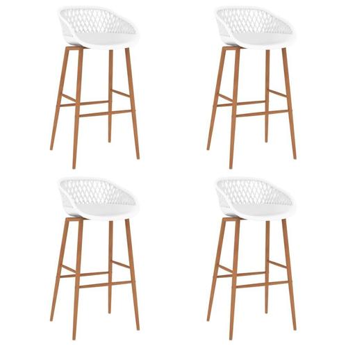 Witte Barkrukken (4 stuks) - OP=OP - Comfort & Design!, Huis en Inrichting, Barkrukken, 90 cm of meer, 4 krukken, Nieuw, Ophalen of Verzenden