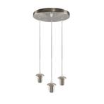 Aluminium hanglamp zonder kap chroom, Rika, Huis en Inrichting, Lampen | Hanglampen, Nieuw, Ophalen of Verzenden, Basis, Metaal