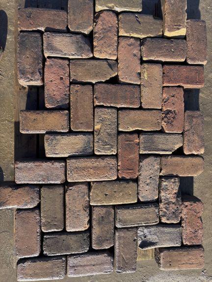 Oude gebakken keiformaten Miste (op pallets), Tuin en Terras, Tegels en Klinkers, Keramiek, Ophalen of Verzenden