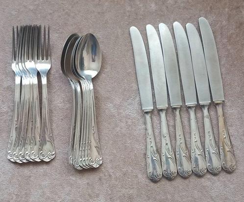 Bestekset (18) - .800 zilver - Zet de tafel in de woestijn, Antiek en Kunst, Antiek | Goud en Zilver