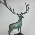J. Zak (XX-XXI) - sculptuur, Deer Large, bronze,6kg - 50 cm, Antiek en Kunst
