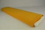 Okergeel chiffon stof  - 15 of 50 meter rol, 120 cm of meer, Geel, Ophalen of Verzenden, Polyester