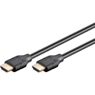 HDMI kabel 8K | Goobay | 1 meter (60Hz, HDR, Zwart), Audio, Tv en Foto, Audiokabels en Televisiekabels, Nieuw, Verzenden