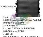 RENAULT CLIO 2, 2001-2005 - RADIATEUR, 1.2/ 1.4/ 1.6 16V/..., Auto-onderdelen, Verzenden, Nieuw, Renault