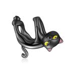 Hangende Zwarte Kat Bedel Charm Pandora compatible, Sieraden, Tassen en Uiterlijk, Bedels, Nieuw, Overige merken, Verzenden