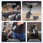 Arebos Lichtgewicht rollator van aluminium, 6-voudig in hoog, Caravans en Kamperen, Verzenden, Nieuw