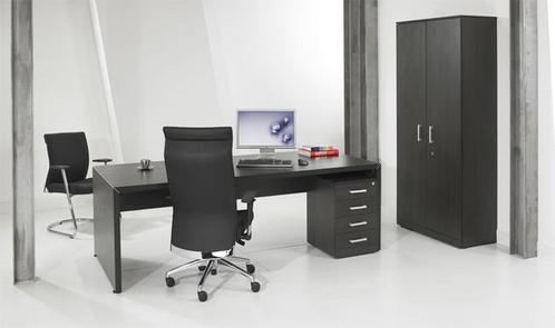 Directiebureau donker eiken 210x90cm, Huis en Inrichting, Bureaus, Ophalen of Verzenden