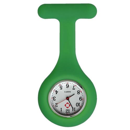 Fako® - Verpleegstershorloge - Siliconen Uni - Groen, Sieraden, Tassen en Uiterlijk, Horloges | Dames, Verzenden