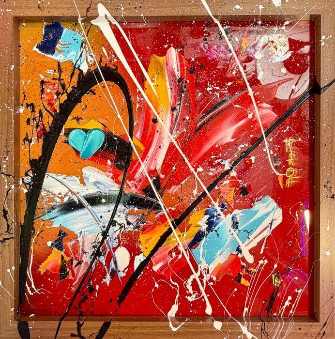 Michele Socionovo - Non ti vedo ma ti sento e il cuore e, Antiek en Kunst, Kunst | Schilderijen | Modern